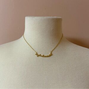 14k Gold Letter Necklace